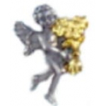 GET WELL & BEST WISHES FLOWERS PIN GUARDIAN ANGEL PIN DX